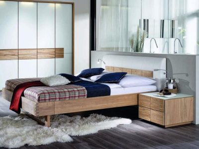 Designer oak bed